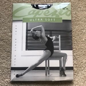 Capezio ultra soft black footed tights